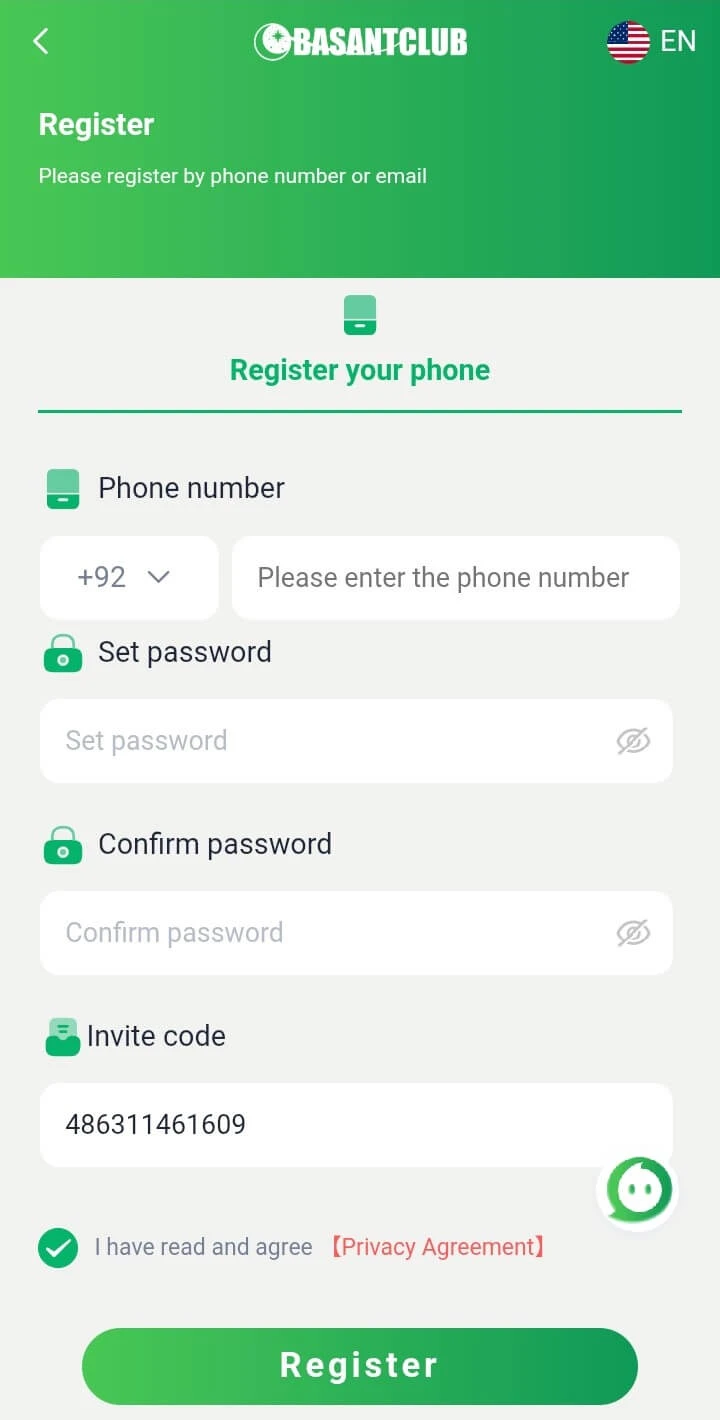 Basant Club Register